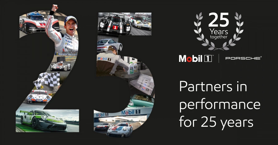 Иллюстрация к статье Mobil 1™ и Porsche® – партнеры в высокой производимости на протяжении 25 лет