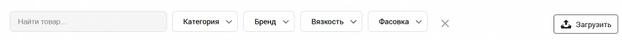 Все фильтры открываются по нажатию кнопки.