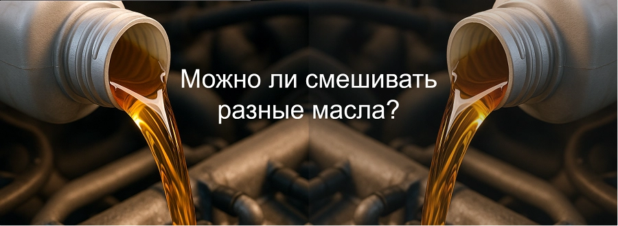 Иллюстрация к статье Можно ли смешивать разные моторные масла?