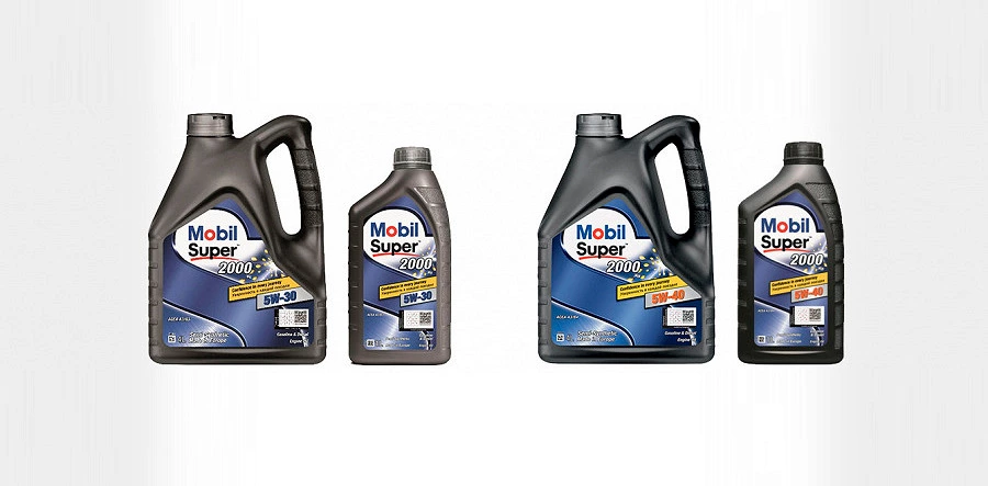 Иллюстрация к статье Изменение цвета канистр Mobil Super™ 2000 x3 5W-40 и Mobil Super™ 2000 x1 5W-30
