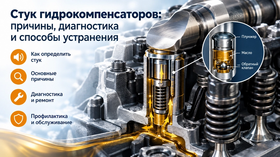 Иллюстрация к статье Стук гидрокомпенсаторов: причины, диагностика и способы устранения