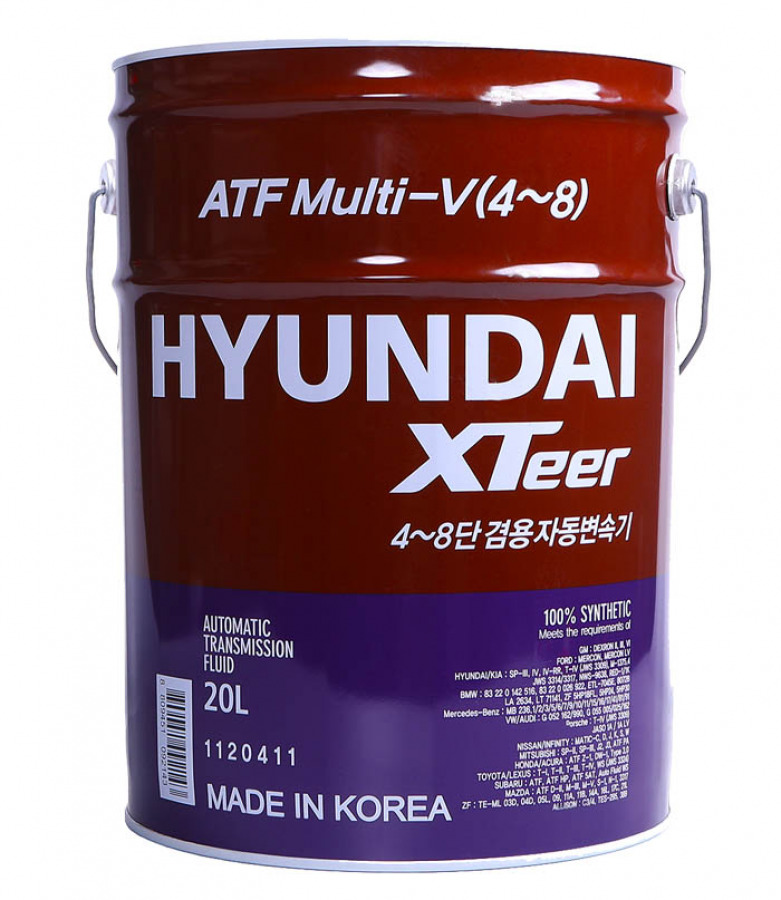 HYUNDAI Xteer ATF Multi V  20L, артикул Mobil 1120411