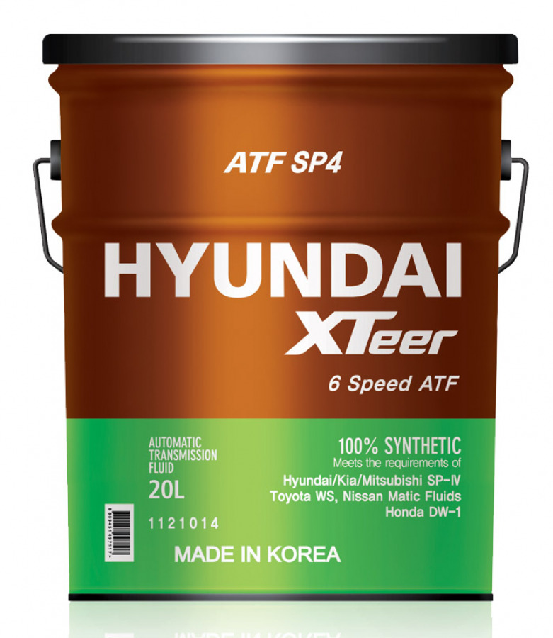 HYUNDAI XTeer ATF SP4, 20L, артикул Mobil 1121014