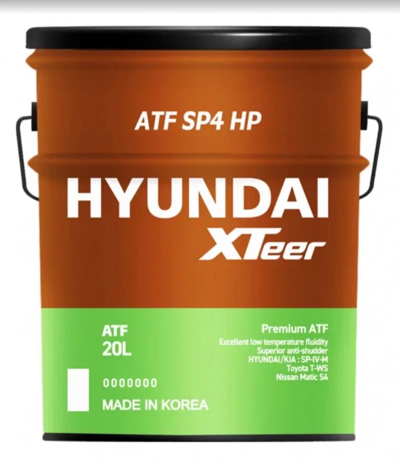 Масло трансмиссионное HYUNDAI XTeer ATF SP4 HP (NEW), 20L - купить по ...