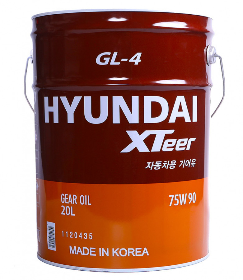 HYUNDAI Xteer Gear Oil-4 75W90, 20L, артикул Mobil 1120435