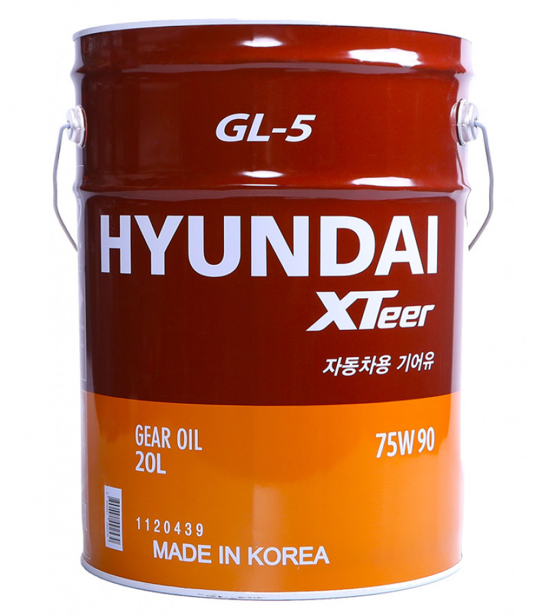 HYUNDAI Xteer Gear Oil-5 75W90, 20L, артикул Mobil 1120439