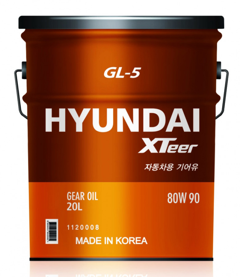 HYUNDAI Xteer Gear Oil-5 80W90  20L, артикул Mobil 1120008