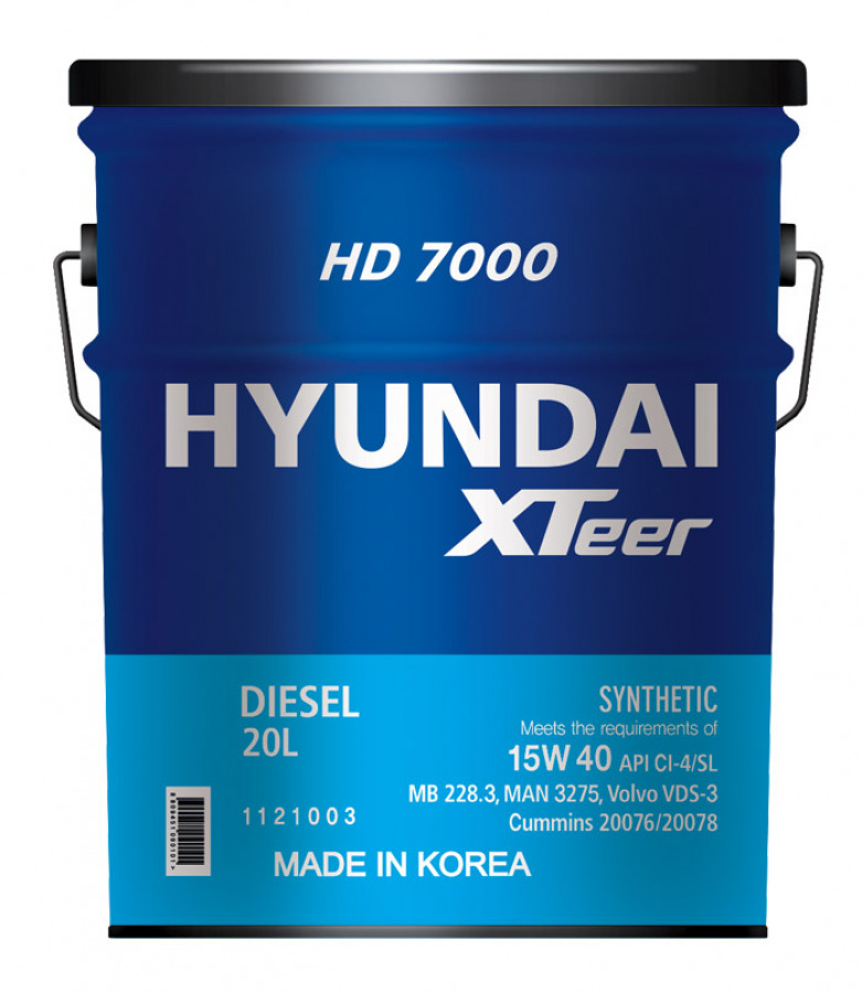 HYUNDAI XTeer HD 7000 15W40 CI-4, 20L, артикул Mobil 1121003