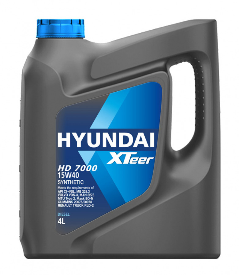 HYUNDAI XTeer HD 7000 15W40 CI-4, 4L, артикул Mobil 1041007