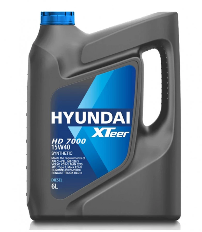 HYUNDAI XTeer HD 7000 15W40 CI-4, 6L, артикул Mobil 1061005