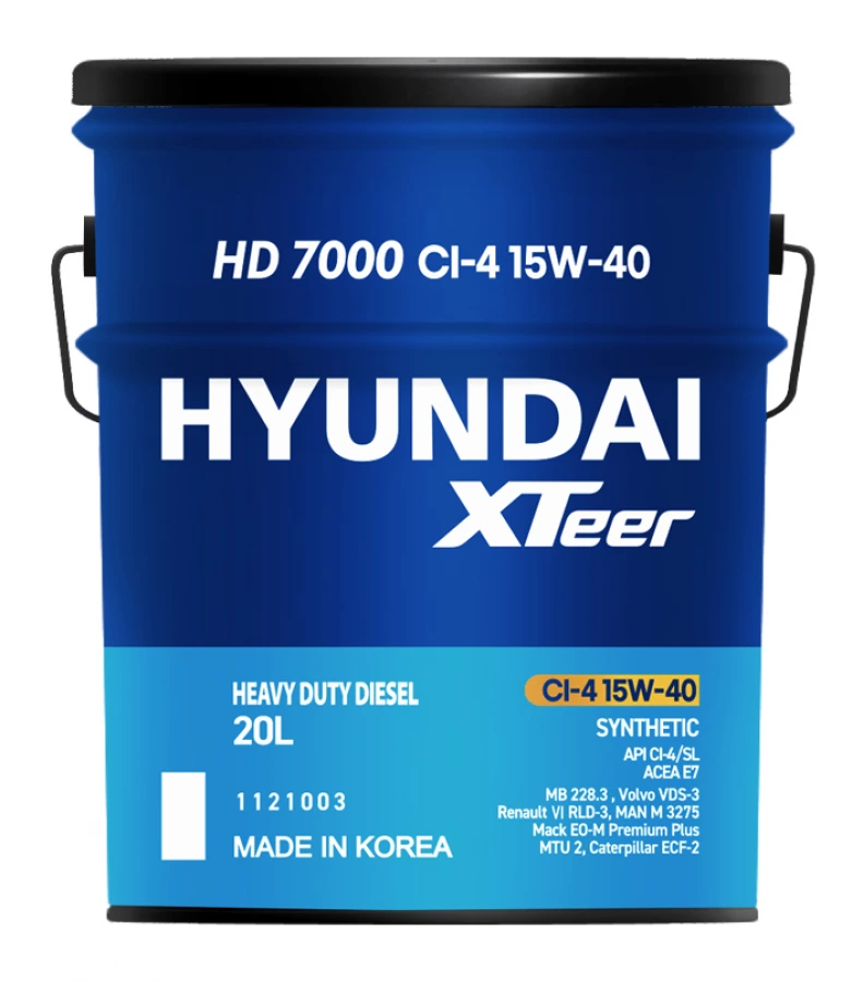 Hyundai XTeer HD 7000 15W40 CI-4 (NEW), 20L, артикул Mobil 1121003