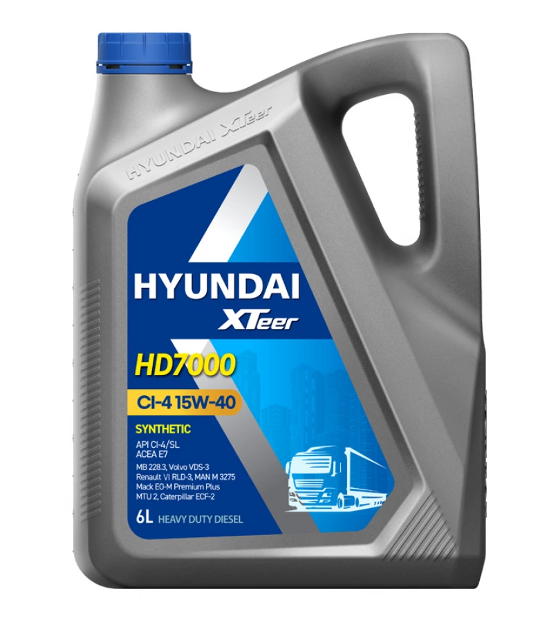 Hyundai XTeer HD 7000 15W40 CI-4 (NEW), 6L, артикул Mobil 1061005