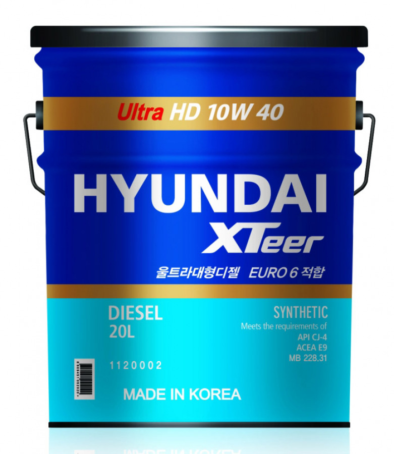 HYUNDAI XTeer HD Ultra 10W40 CJ-4, 20L, артикул Mobil 1120002
