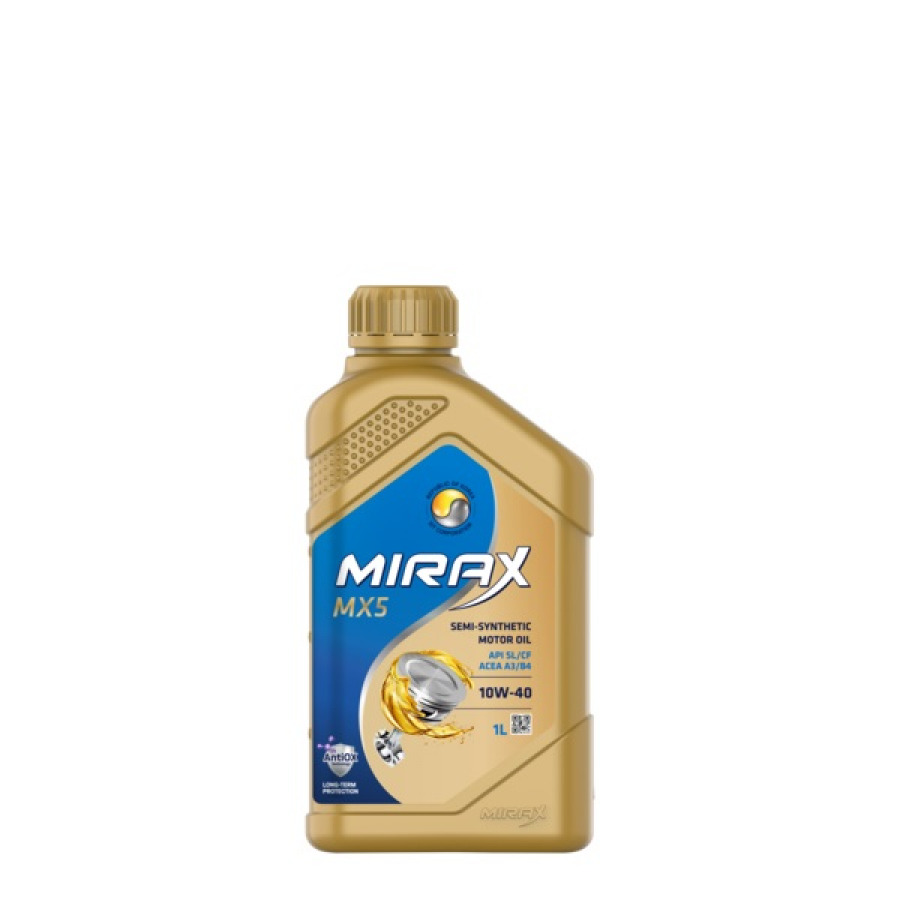 MIRAX MX5 SAE 10W-40 API SL/CF, ACEA A3/B4, 12X1L, артикул Mobil 607022