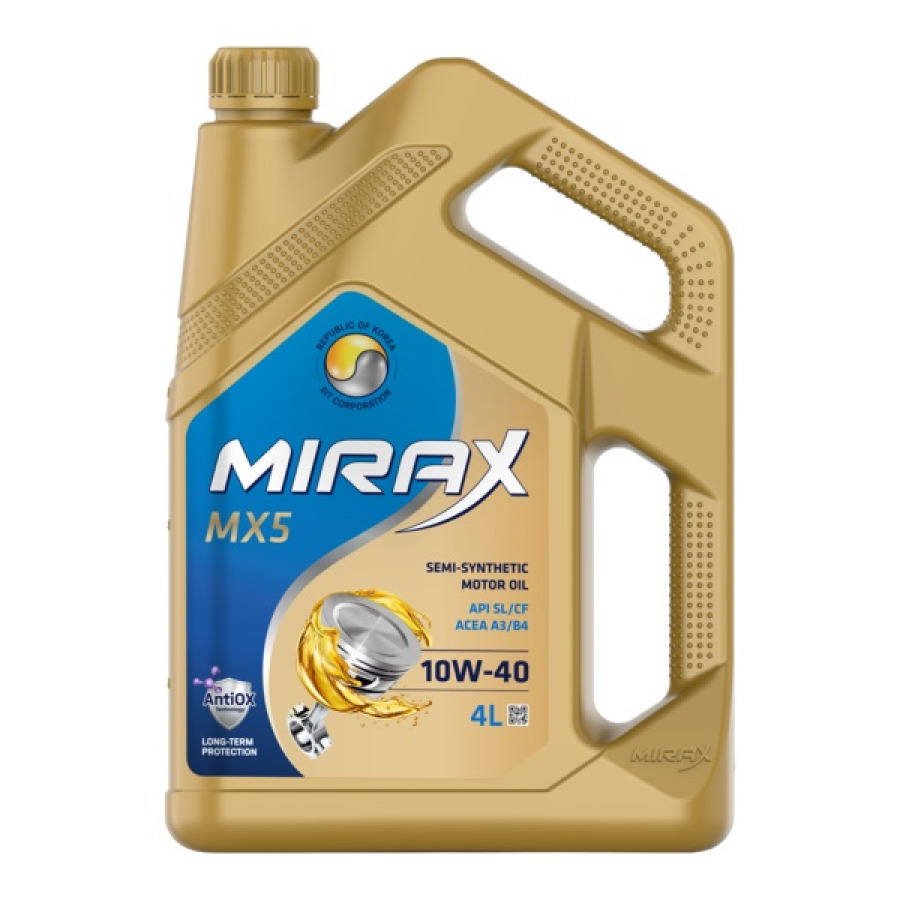 MIRAX MX5 SAE 10W-40 API SL/CF, ACEA A3/B4, 4X4L, артикул Mobil 607023