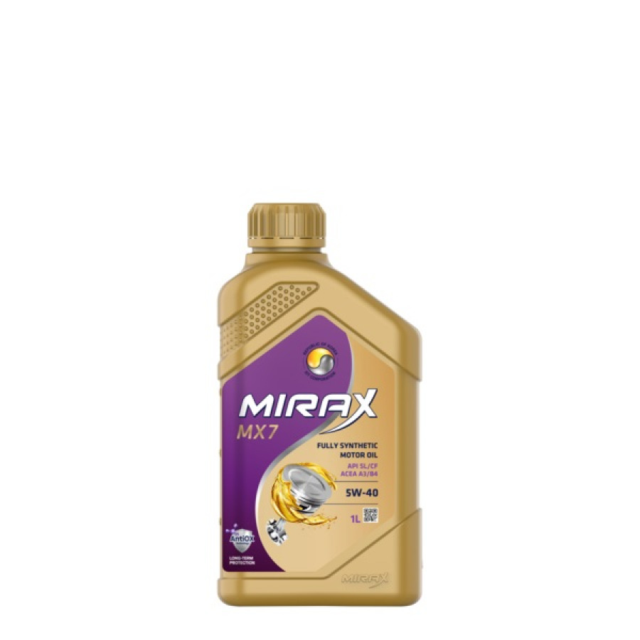 MIRAX MX7 SAE  5W-40 API SL/CF, ACEA A3/B4, 12X1L, артикул Mobil 607024