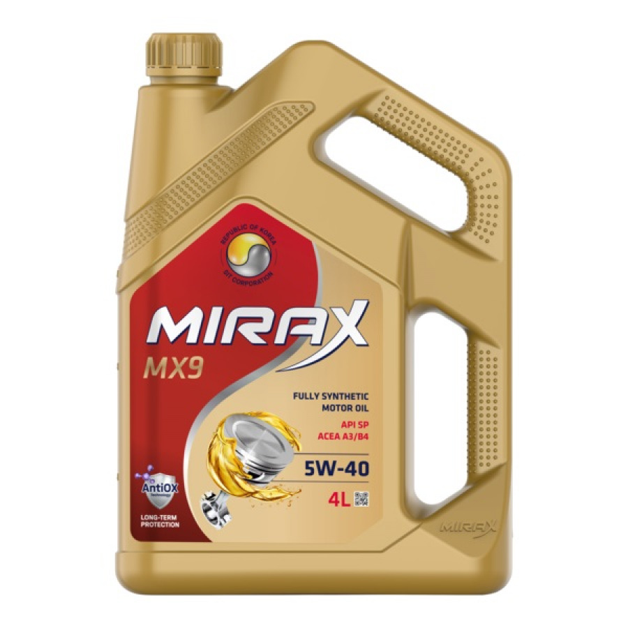 MIRAX MX9 SAE  5W-40 API SP, ACEA A3/B4, 4X4L, артикул Mobil 607031