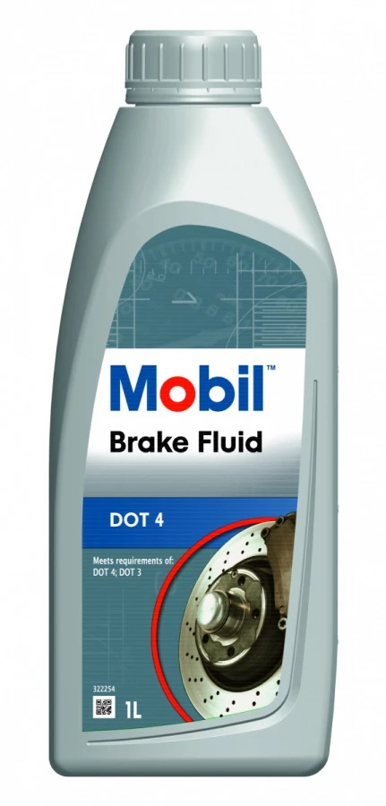 Mobil Brake Fluid DOT 4     1L, артикул Mobil 150904R