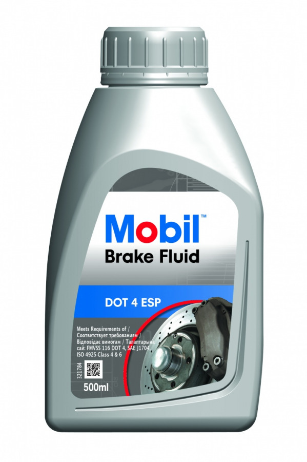 Mobil Brake Fluid DOT 4 ESP  0,5L, артикул Mobil 740149R