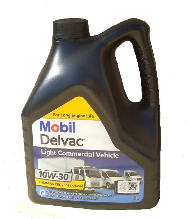 Mobil Delvac Light Commercial Vehicle 10W-30 4L, артикул Mobil 154620