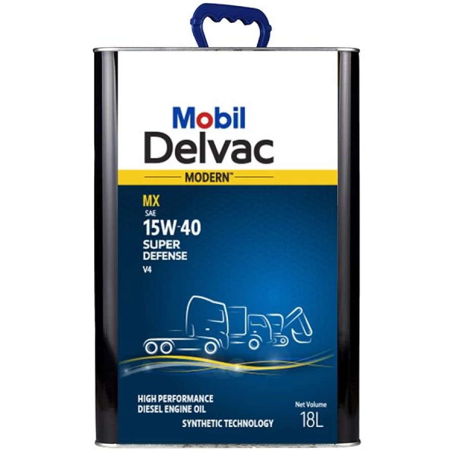 MOBIL DELVAC Modern 15W-40 Super Defense V4, 18L, артикул Mobil 157335