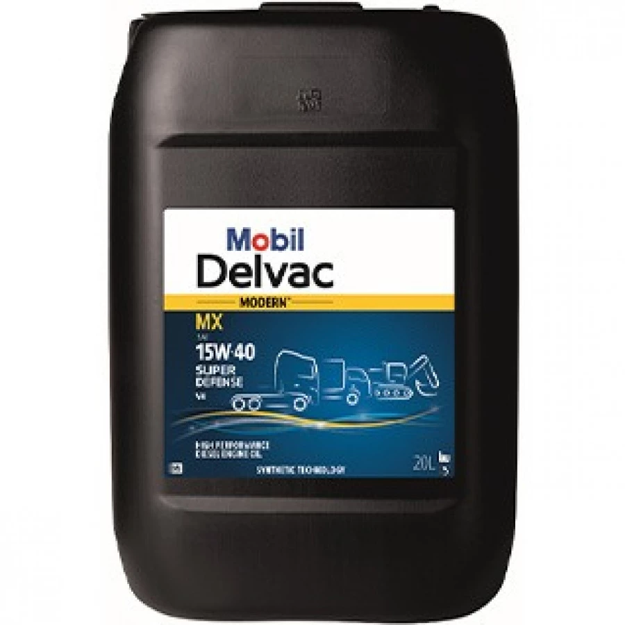 Mobil DELVAC Modern 15W-40 Super Defense V4, 20L, артикул Mobil 157336