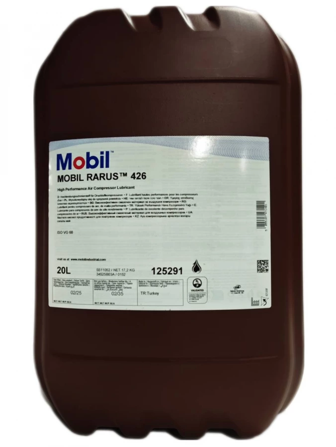 MOBIL RARUS 426, 20L, артикул Mobil 125291