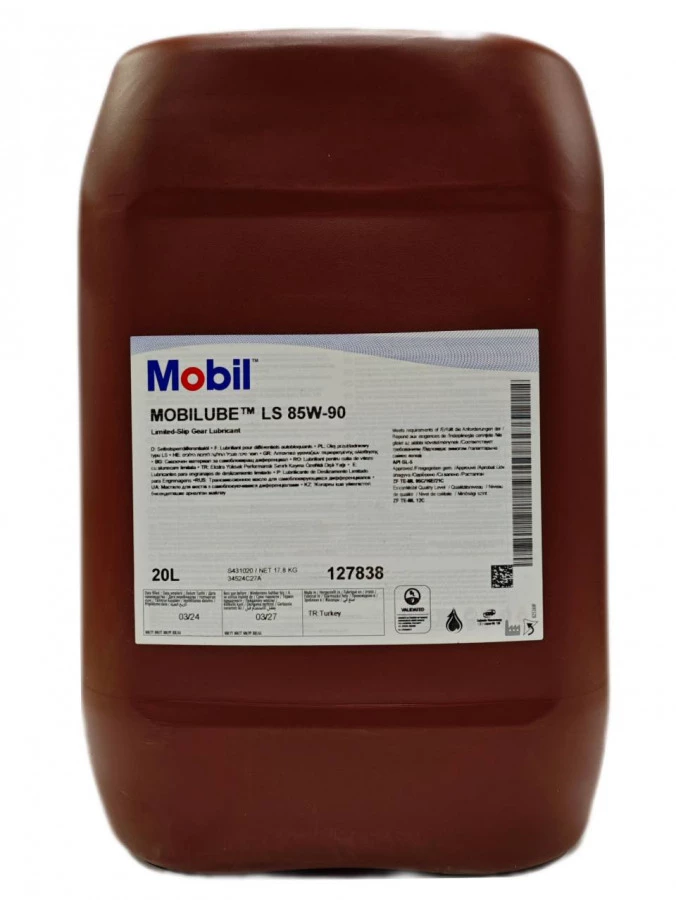 Mobilube LS 85W-90 20L, артикул Mobil 127838