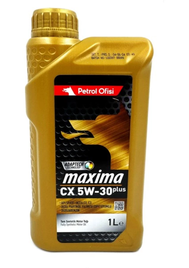 Petrol Ofisi MAXIMA CX 5W-30 PLUS, 1L, артикул Mobil 400001608