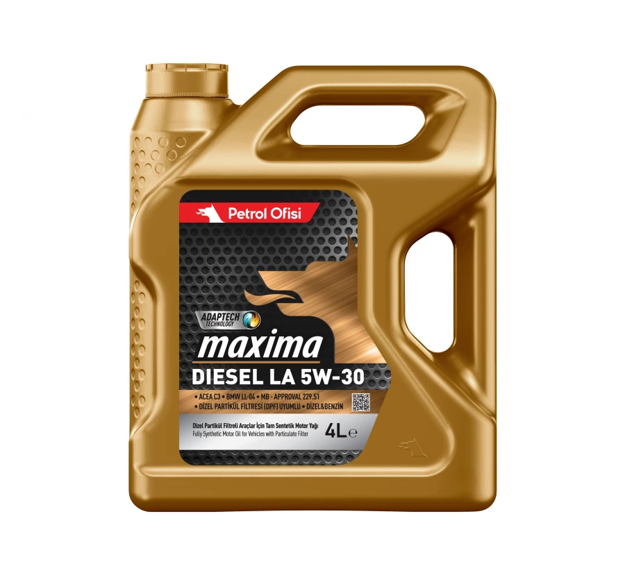 Petrol Ofisi MAXIMA DIESEL LA 5W-30, 4L, артикул Mobil 400001485