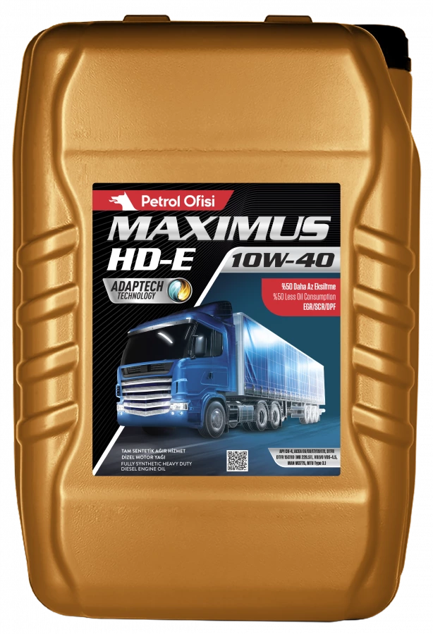 Petrol Ofisi MAXIMUS HD-E 10W-40,17.5KG/20L, артикул Mobil 400000492