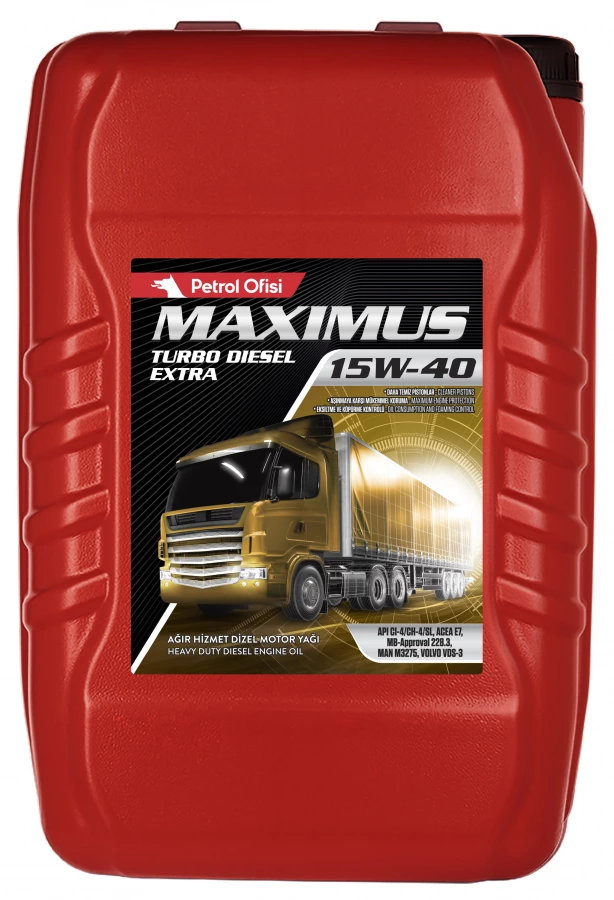 Petrol Ofisi MAXIMUS T.D. EXTRA 15W-40,BDN, 17.5KG/20L, артикул Mobil 400000514
