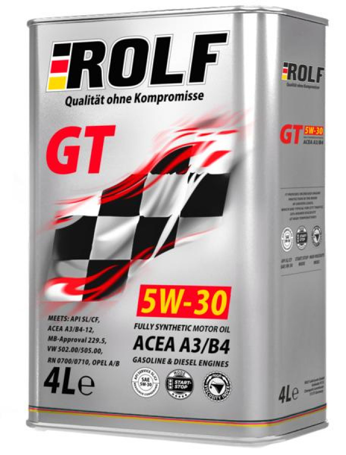 ROLF GT SAE 5W-30 ACEA A3/B4, 4L, артикул Mobil 322620