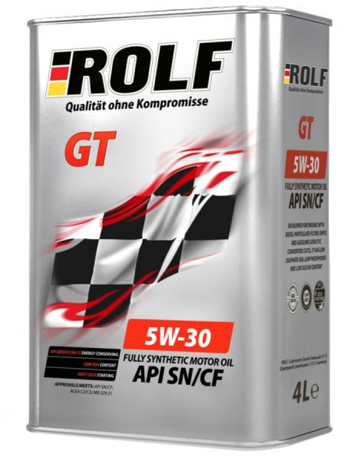ROLF GT SAE 5W-30 API SN/CF, 4L, артикул Mobil 322228