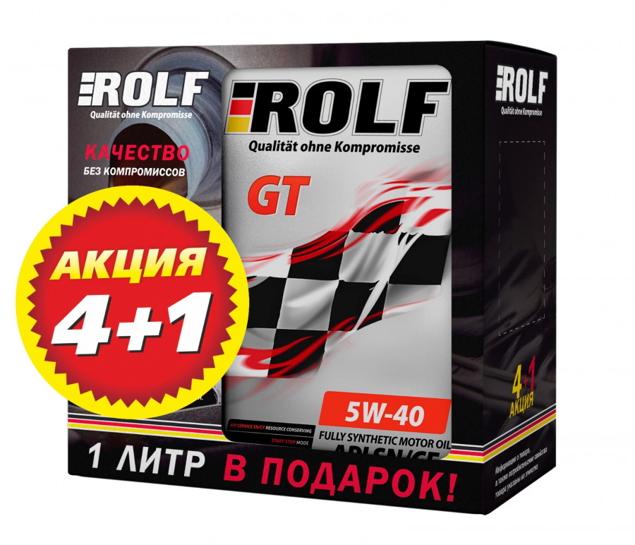 ROLF GT SAE 5W-40 API SN/CF, 4L+1L, артикул Mobil 322405