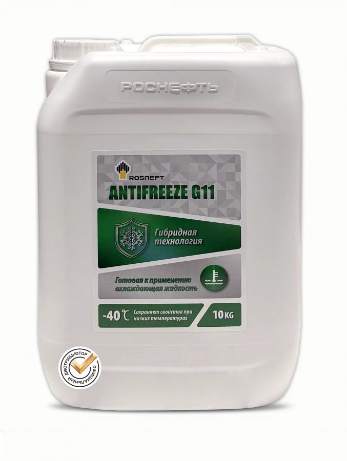 Rosneft Antifreeze G11, –40, 10L, артикул Mobil 13249