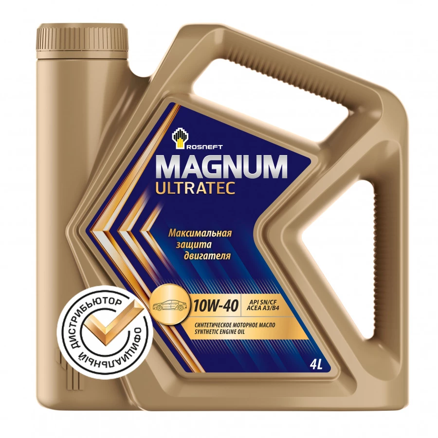 ROSNEFT Magnum Ultratec 10W-40, 4L, артикул Mobil 40814942