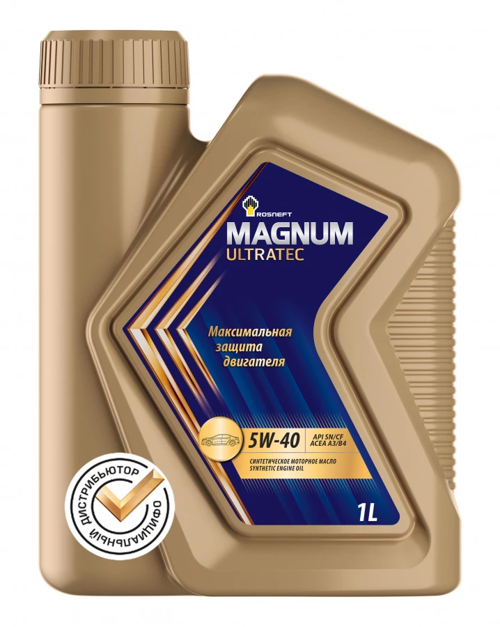 ROSNEFT Magnum Ultratec 5W-40, 1L, артикул Mobil 40815432