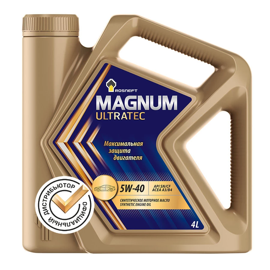ROSNEFT Magnum Ultratec 5W-40, 4L, артикул Mobil 40815442