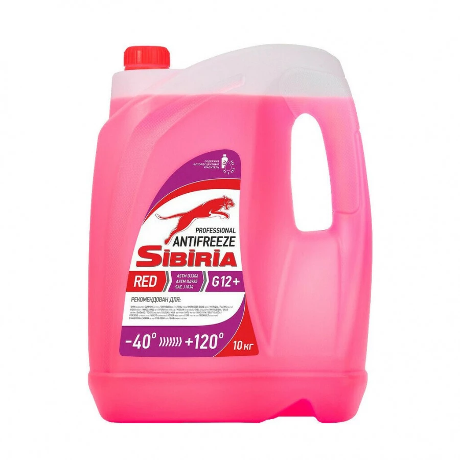 SIBIRIA ANTIFREEZE G12+ 10L, артикул Mobil 805601