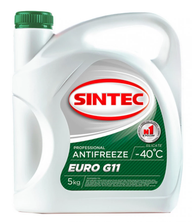 SINTEC ANTIFREEZE EURO G11 5.5KG, артикул Mobil 800554