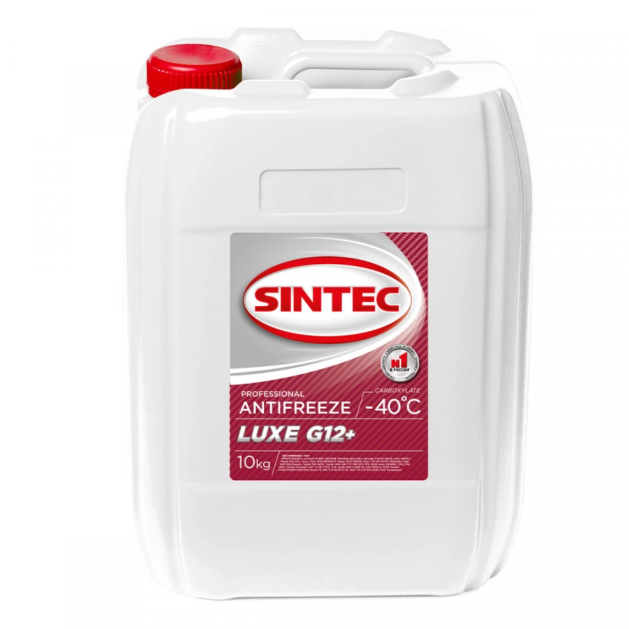 Sintec ANTIFREEZE LUXE G12+10L, артикул Mobil 756665
