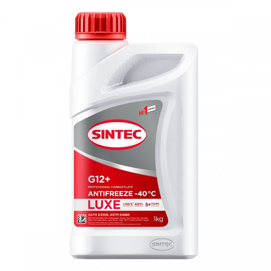 SINTEC Antifreeze Luxe G12+ red -40, 1kg, артикул Mobil 990550
