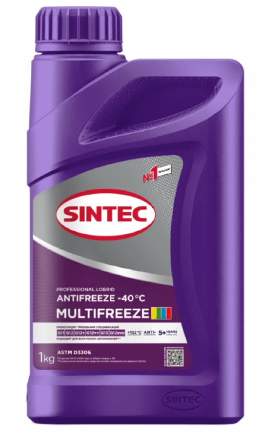 SINTEC ANTIFREEZE MULTIFREEZE Violet -40, 15X1KG, артикул Mobil 990561