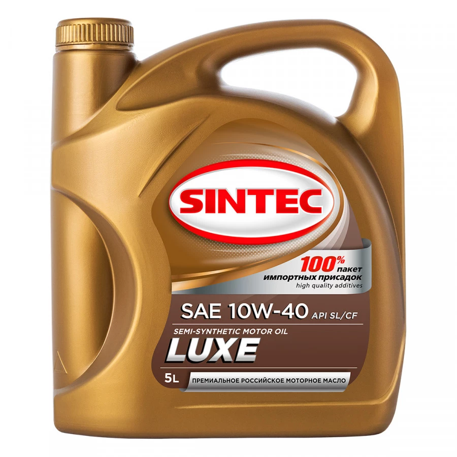 SINTEC LUXE SAE 10W-40 API SL/CF, 5L, артикул Mobil 801944