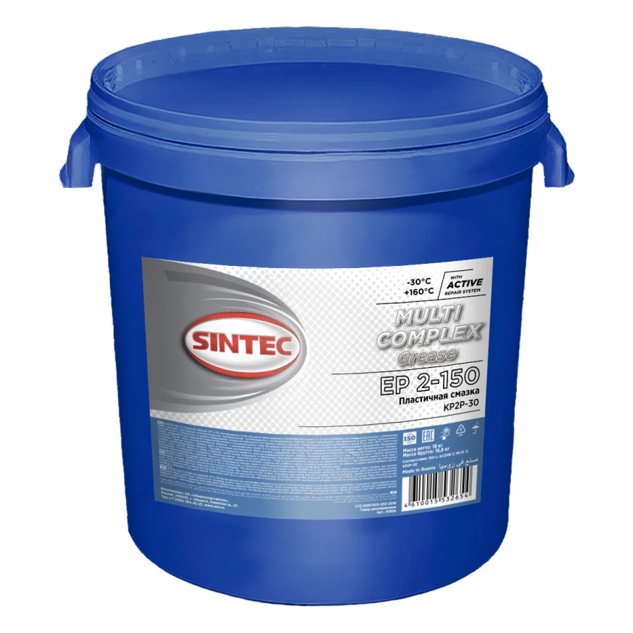 SINTEC MULTI COMPLEX GREASE EP 2-150, 18KG, артикул Mobil 80420