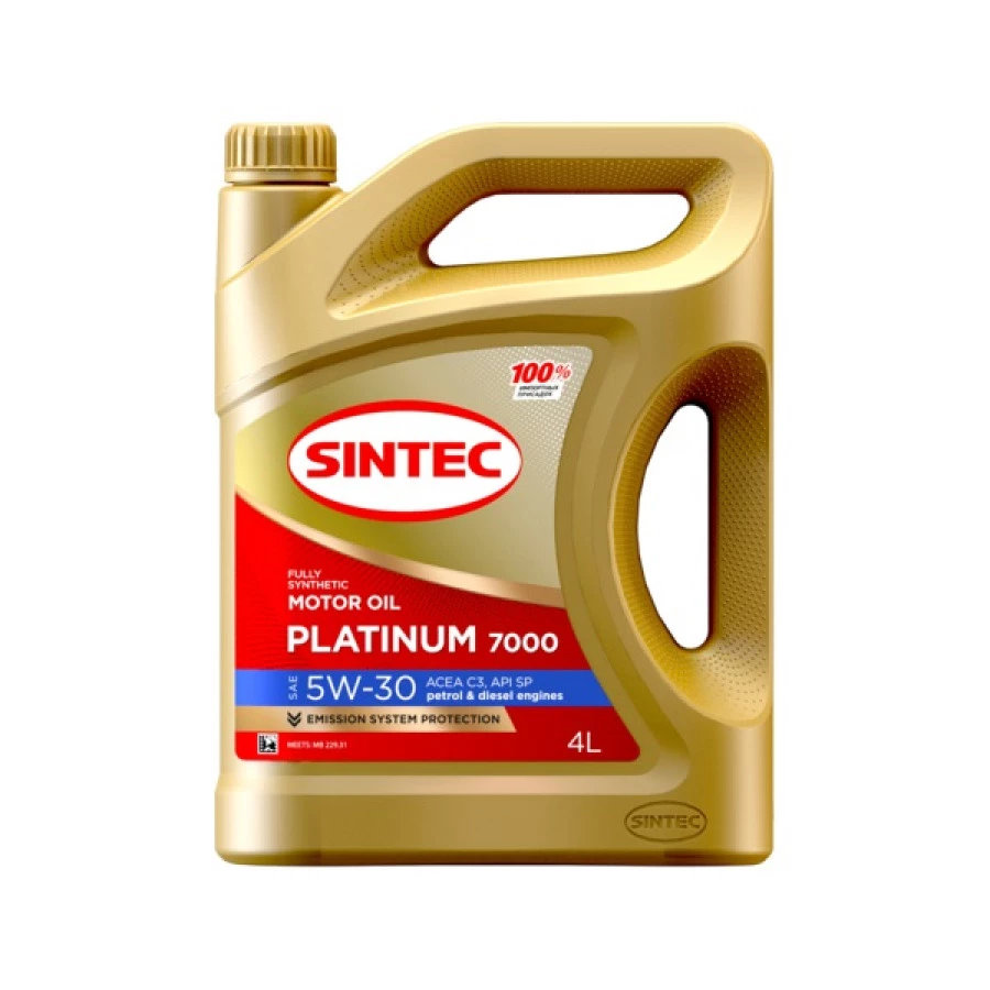 SINTEC PLATINUM 7000 5W-30 C3, 4L, артикул Mobil 600149