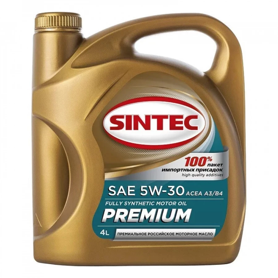 SINTEC PREMIUM SAE 5W-30  ACEA A3/B4, 4L, артикул Mobil 801969