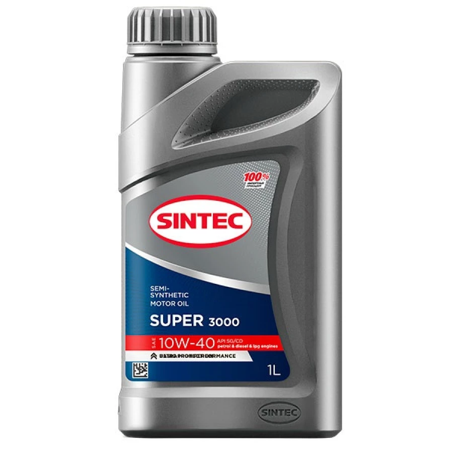SINTEC SUPER 3000 10W-40 API SG/CD, 1L, артикул Mobil 600239