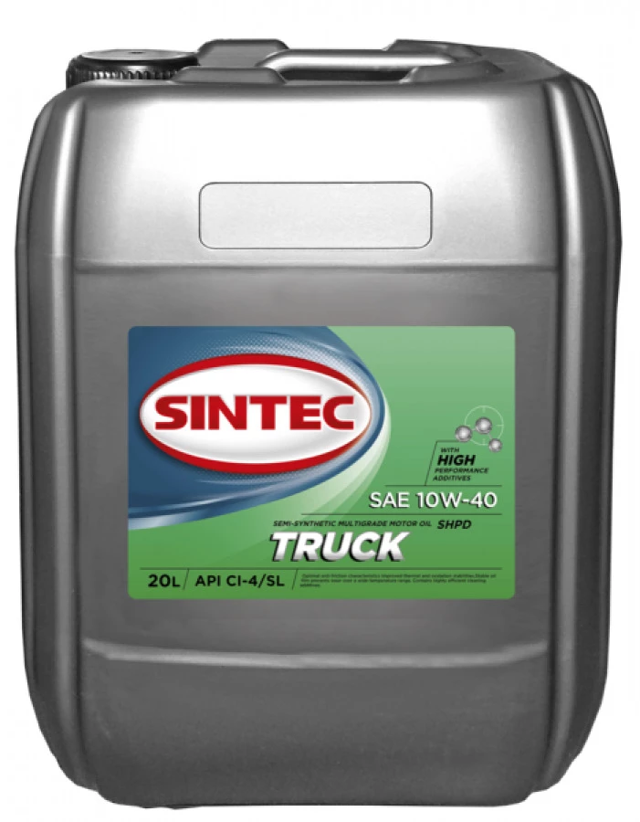 SINTEC Truck 10W-40 CI-4/SL 20л, артикул Mobil 122442